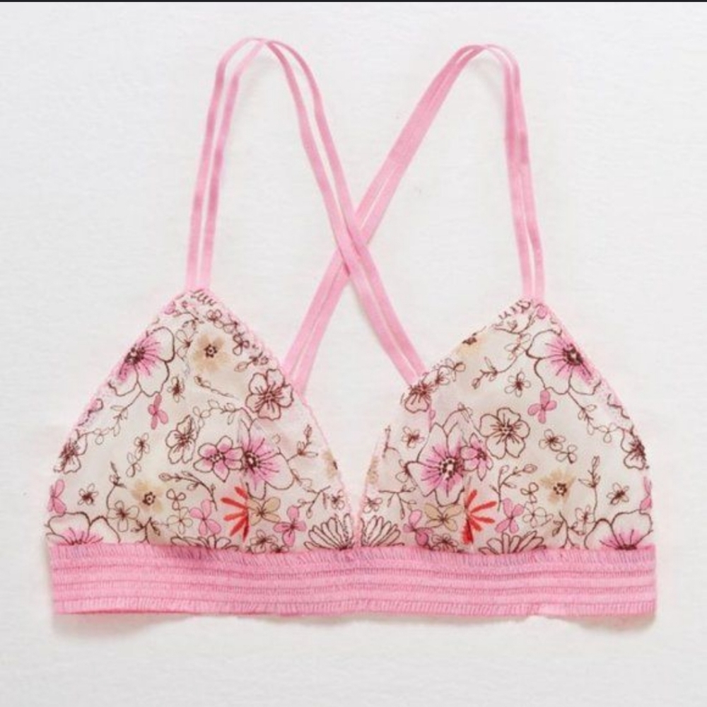 Aerie floral bralette